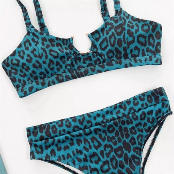 New Cut Out BraletteTop High-waist Bikini Set - Picture 7 of 9